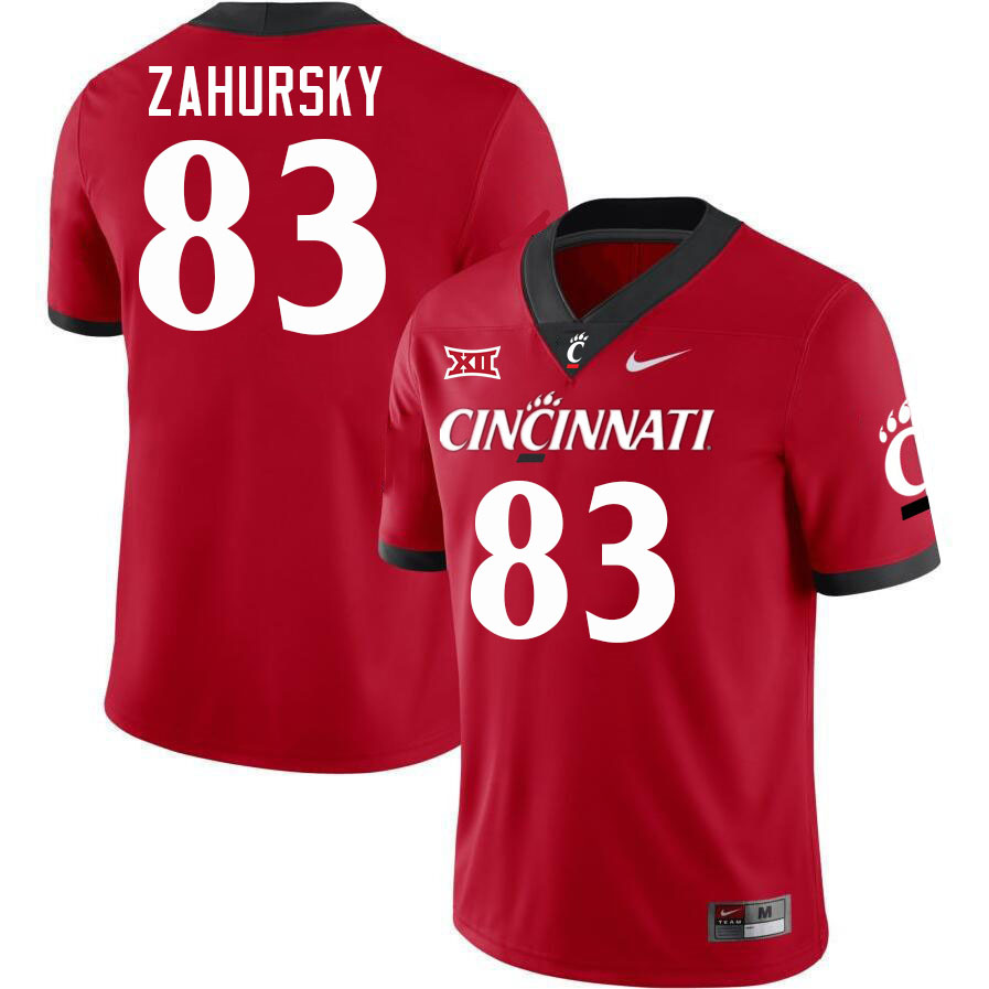 Cincinnati Bearcats #83 Devyn Zahursky College Football Jerseys Stitched-Red